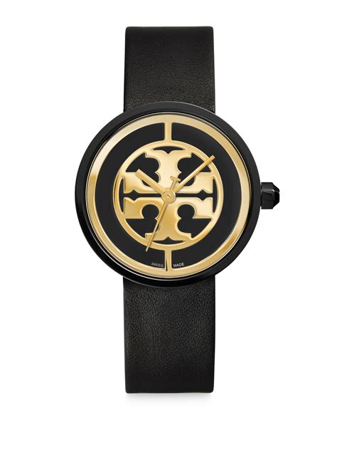 tory burch black watch|tory burch thin watches women.